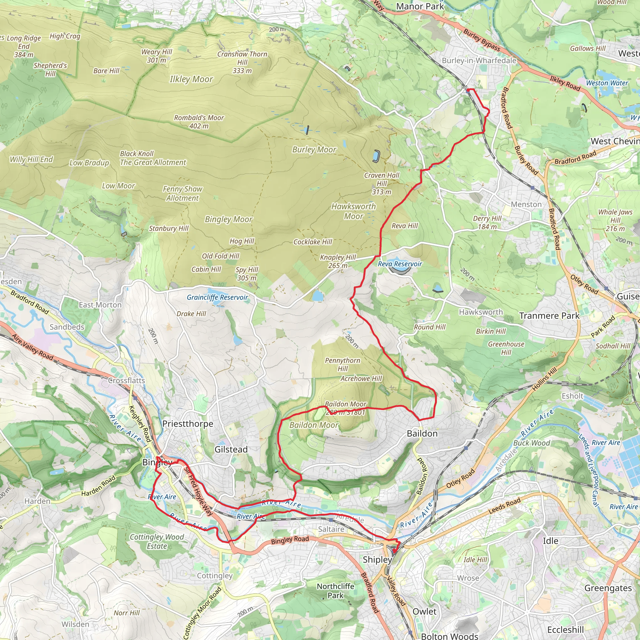 Bradford District Fair Trade Way mobile static map
