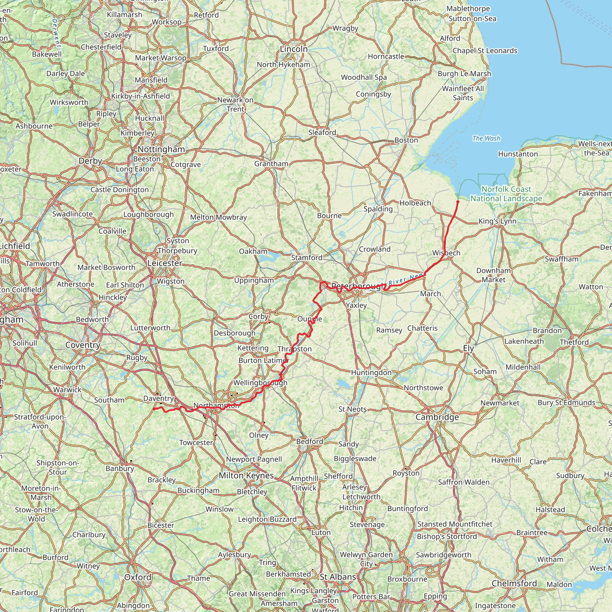 Nene Way mobile static map