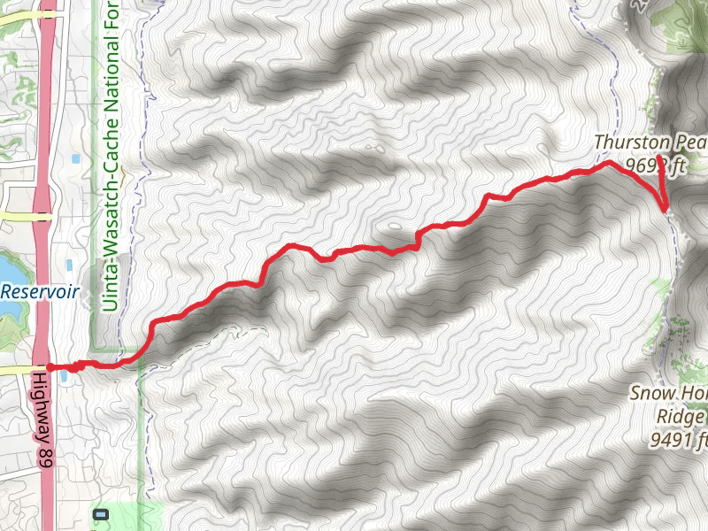 Thurston Peak Trail and Adams Canyon North Ridge