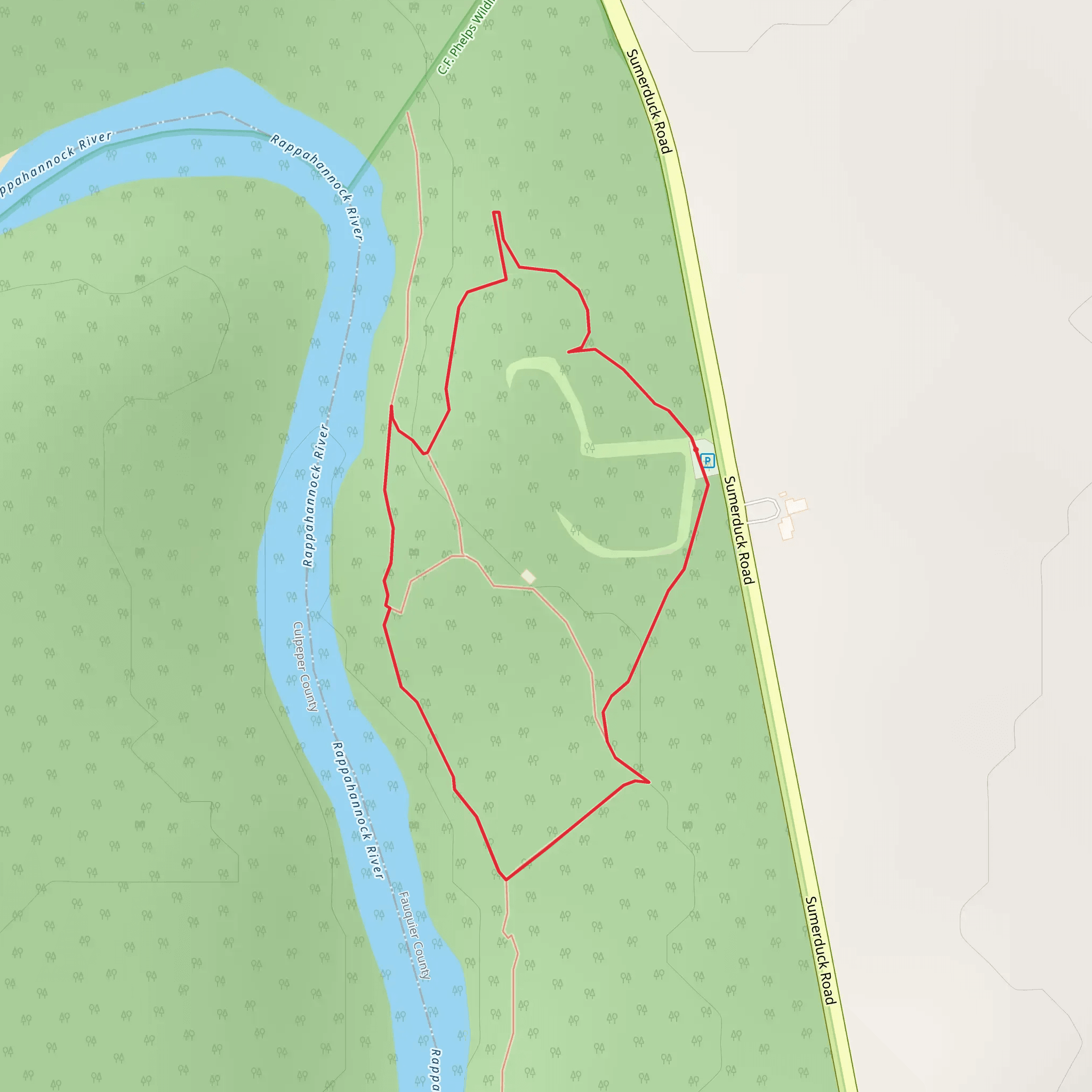 Sumerduck Road Loop mobile static map
