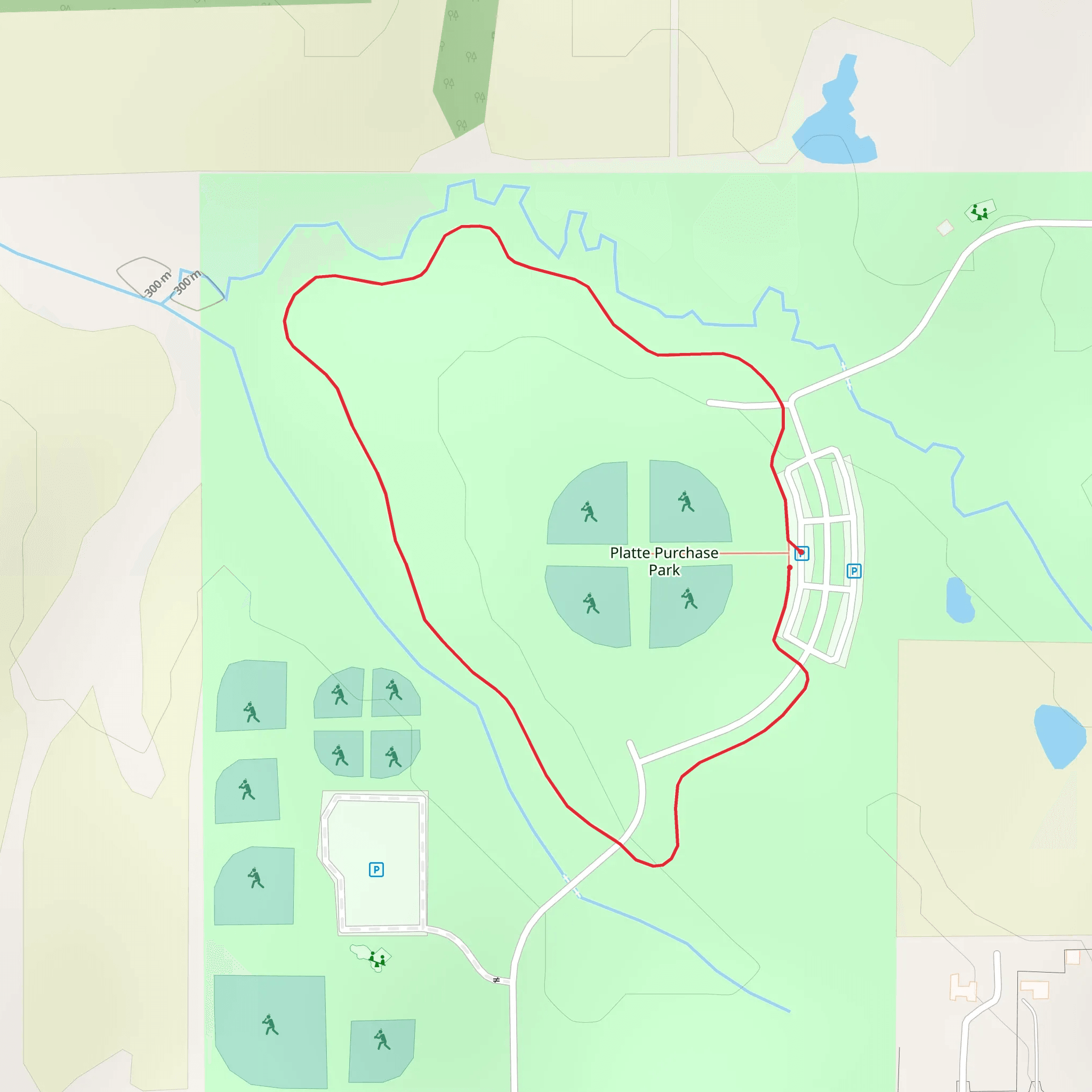 Platte Purchase Park Loop mobile static map