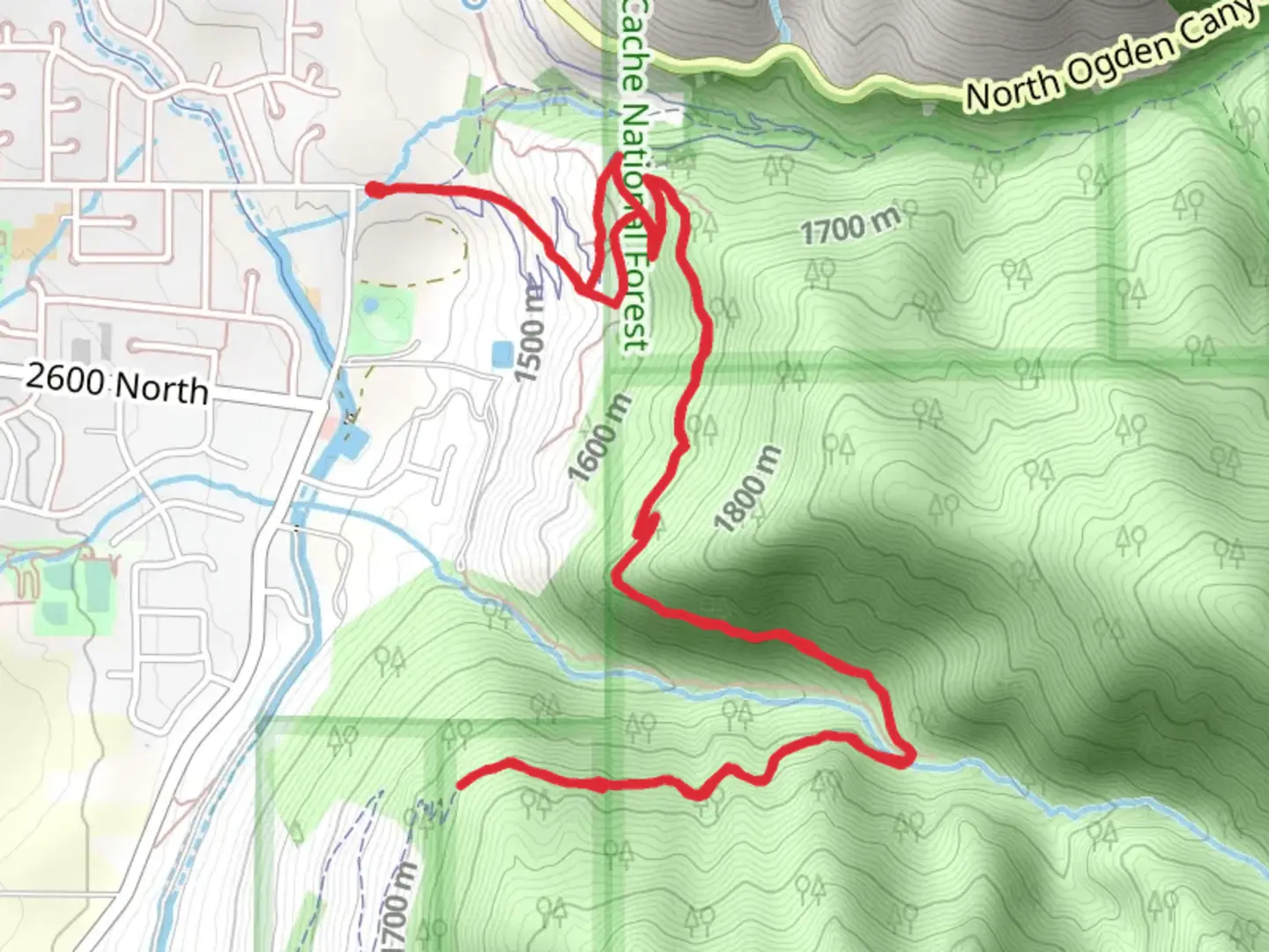 An image depicting the trail Half Moon Rock and its surrounding area.