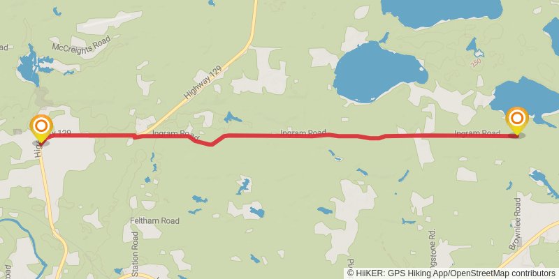 Waterfront Trail stage 124 Map