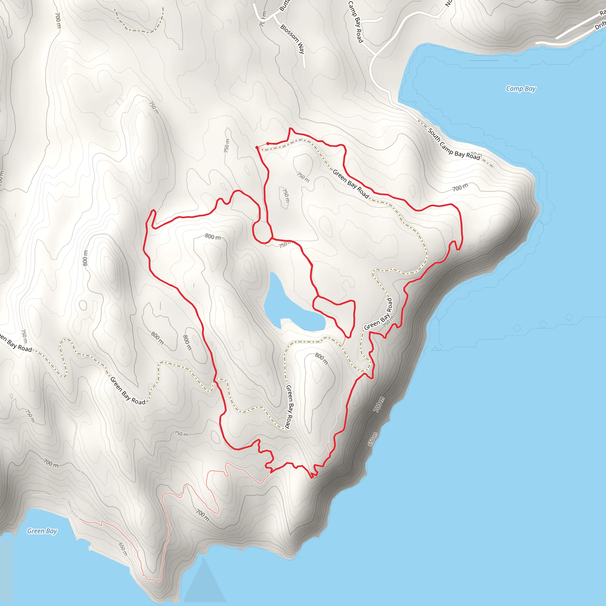 Lost Lake, Mud Lake and Mineral Point Loop mobile static map