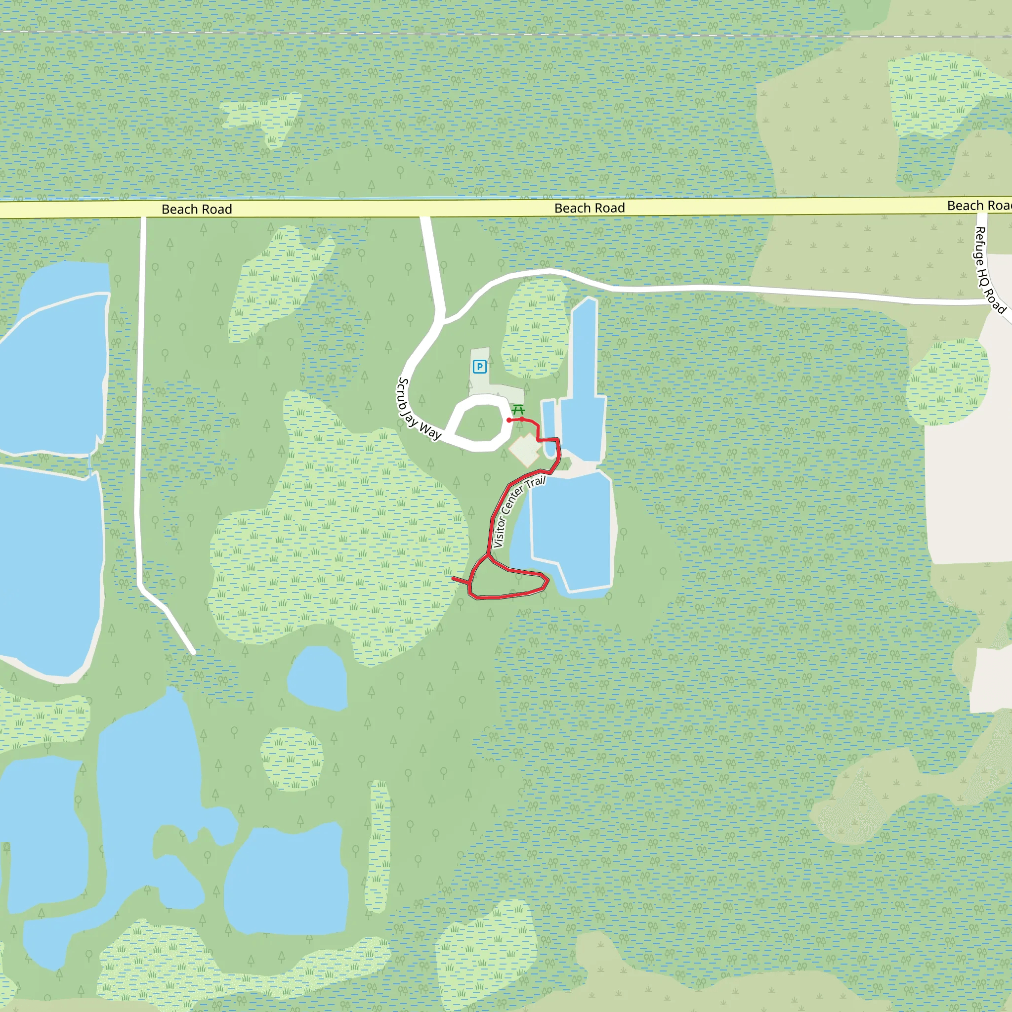 Visitor Center Loop Trail mobile static map
