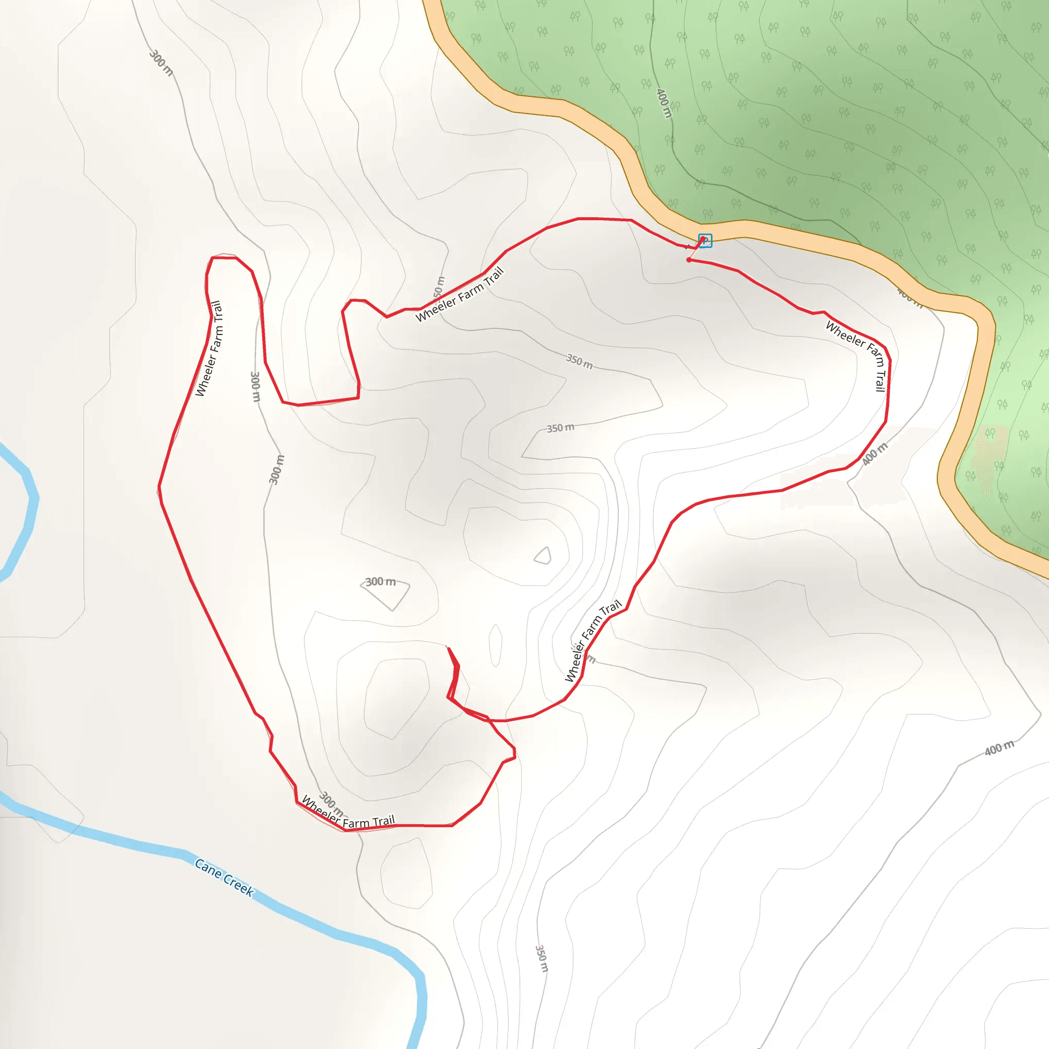 Wheeler Farm Loop Trail mobile static map