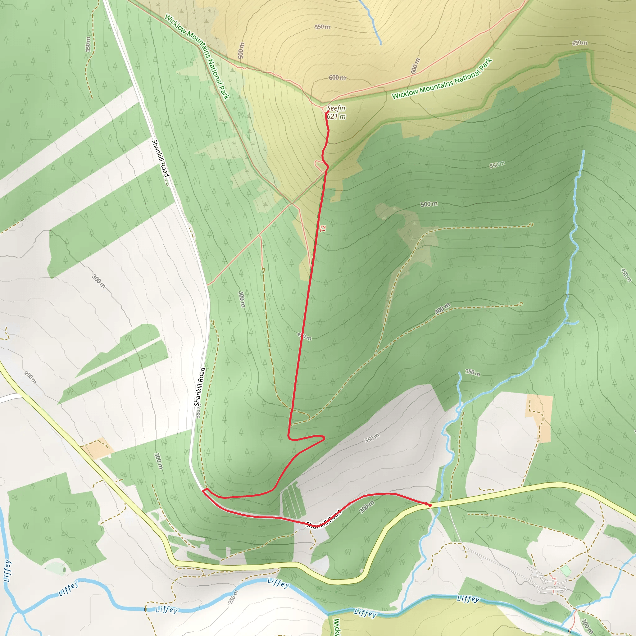 Dry Seefin Mountain mobile static map