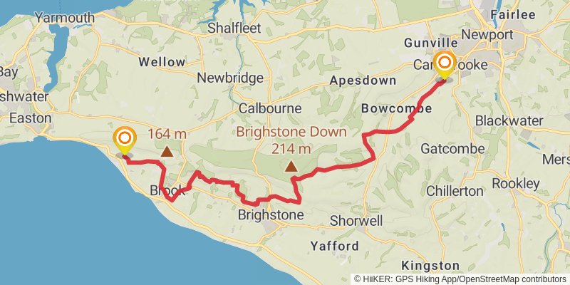 Vectis Trail stage 2 Map