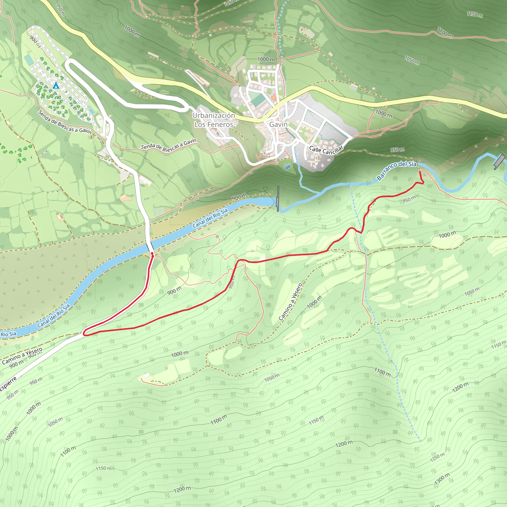 Bridge over the Sía-New bridge over the Sía PR HU 79 mobile static map