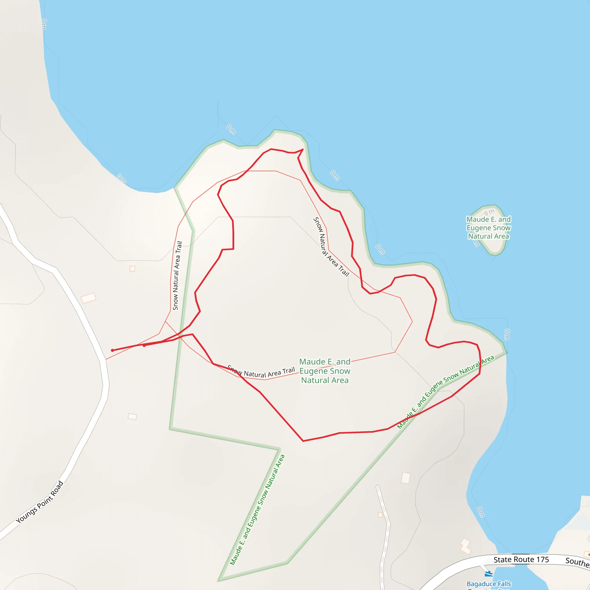 Herrick Bay Loop mobile static map