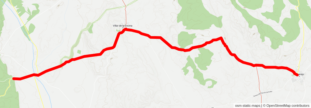 Marquez de Villena Castles Route PR CU 76 stage 2 Map
