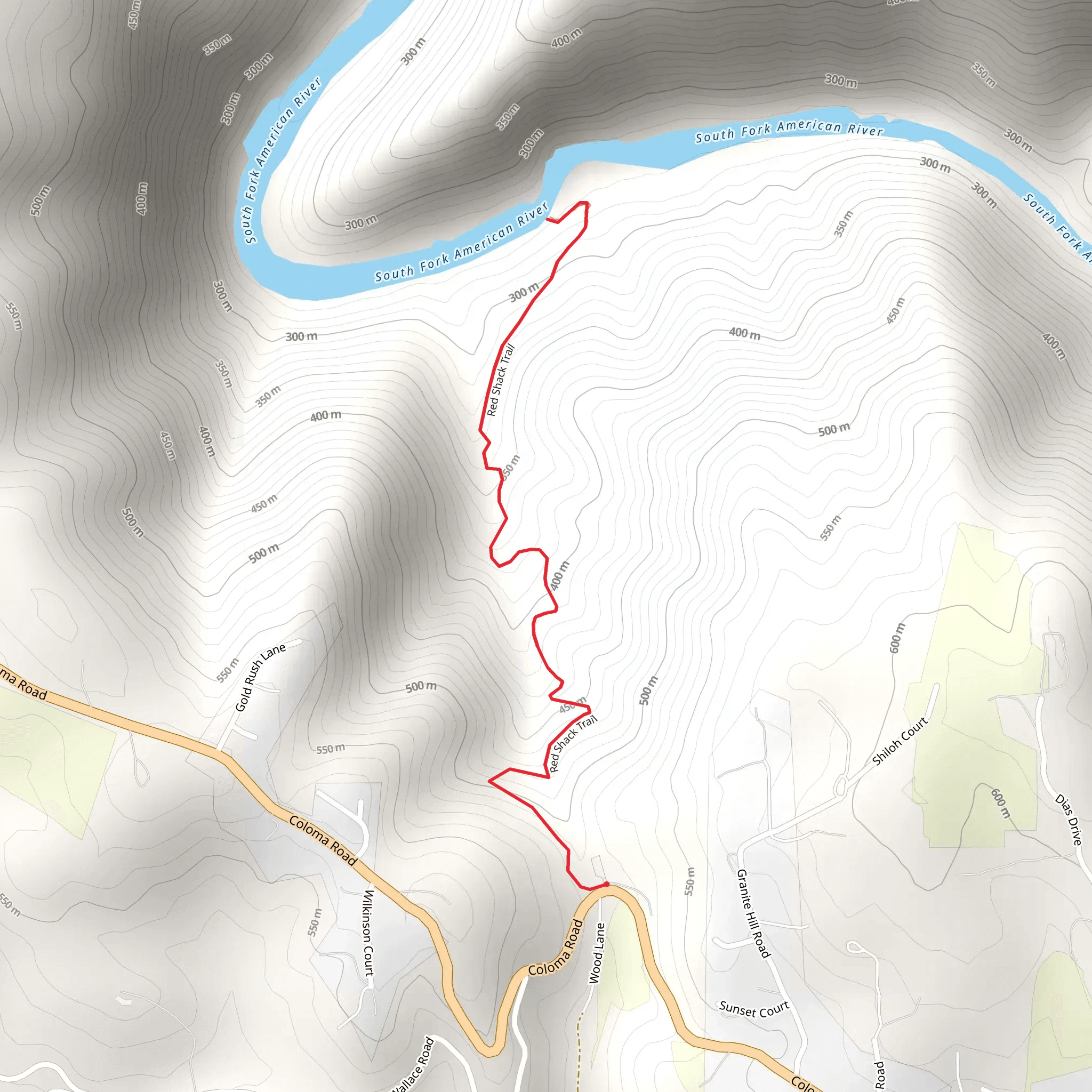 Red Shack Trail mobile static map