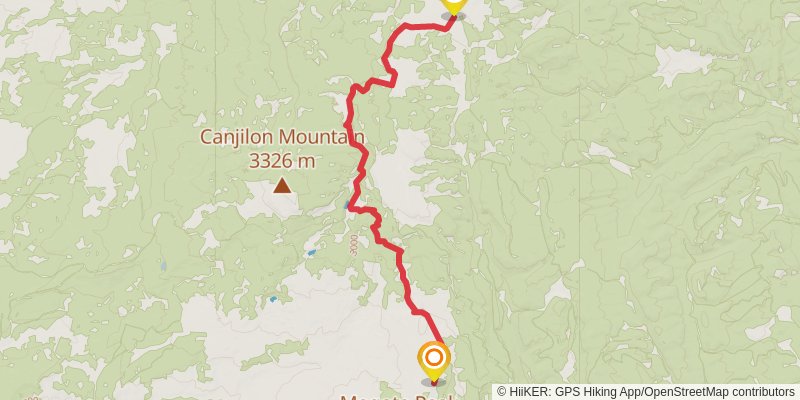 Continental Divide Trail - New Mexico stage 63 Map