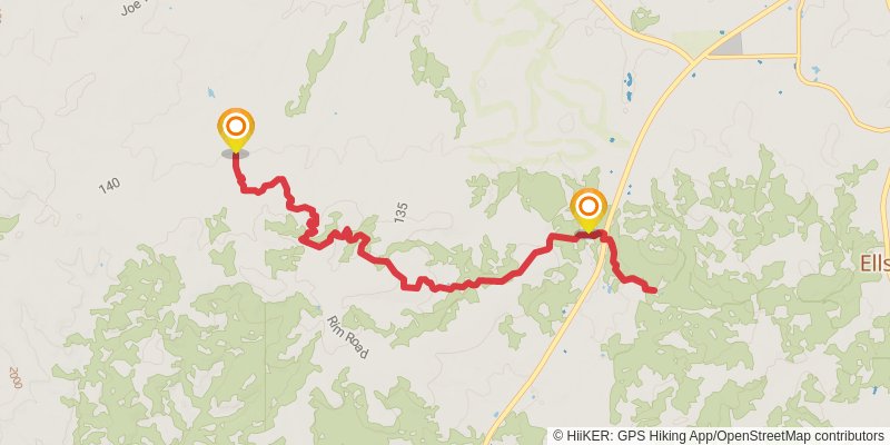 Chihuahua Pine Connector via Los Caballos Trail stage 2 Map