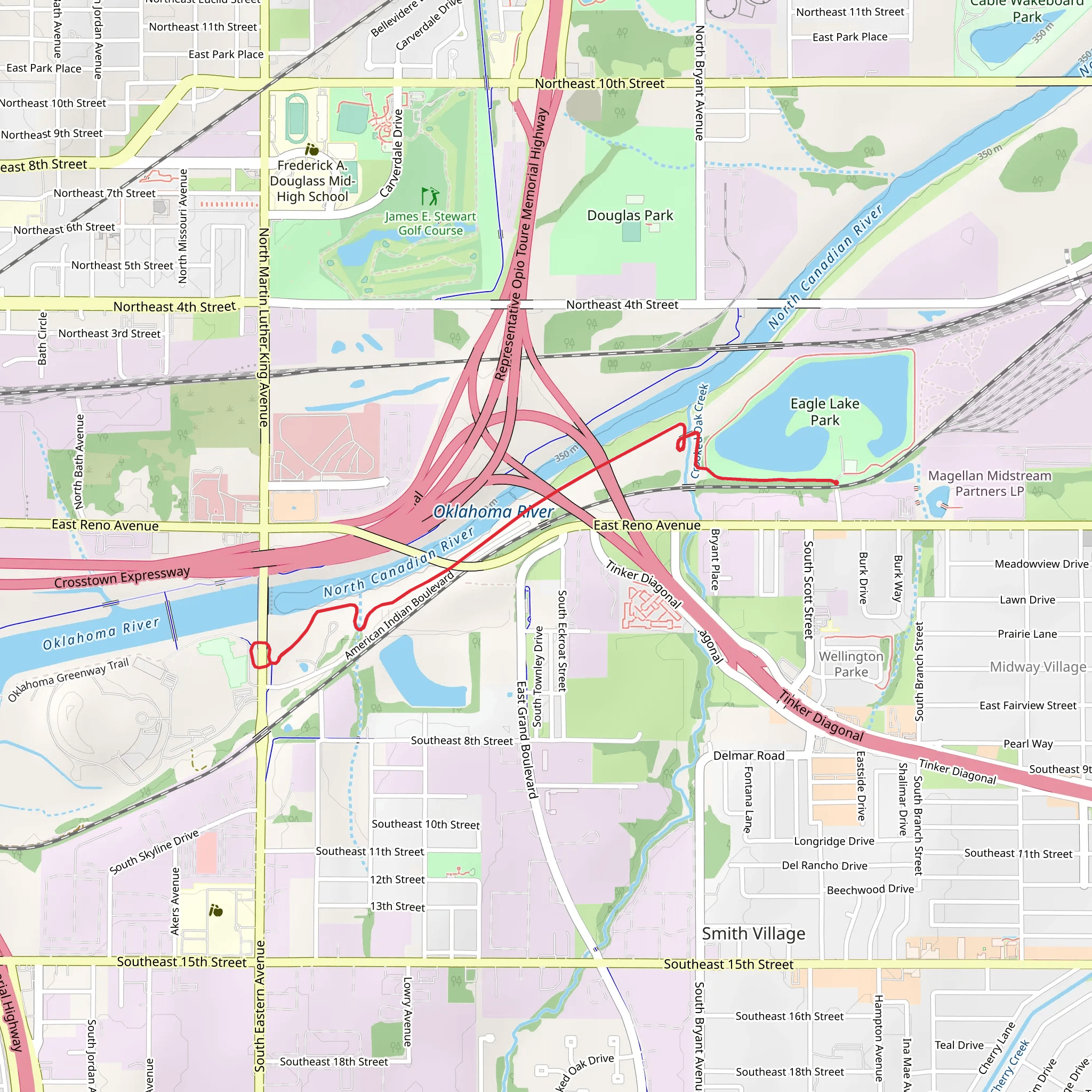 Eagle Lake Trail mobile static map