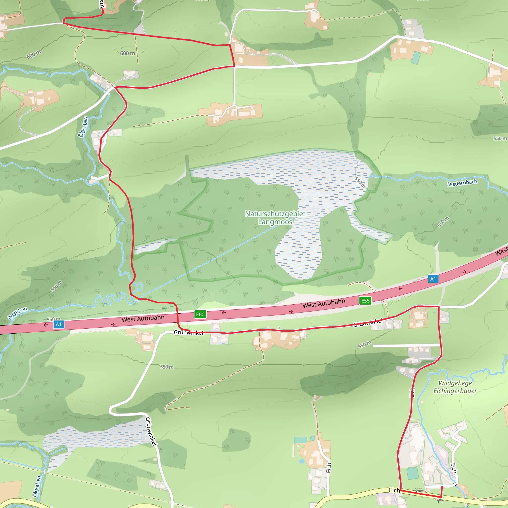 Keuschen - Oehlgraben mobile static map