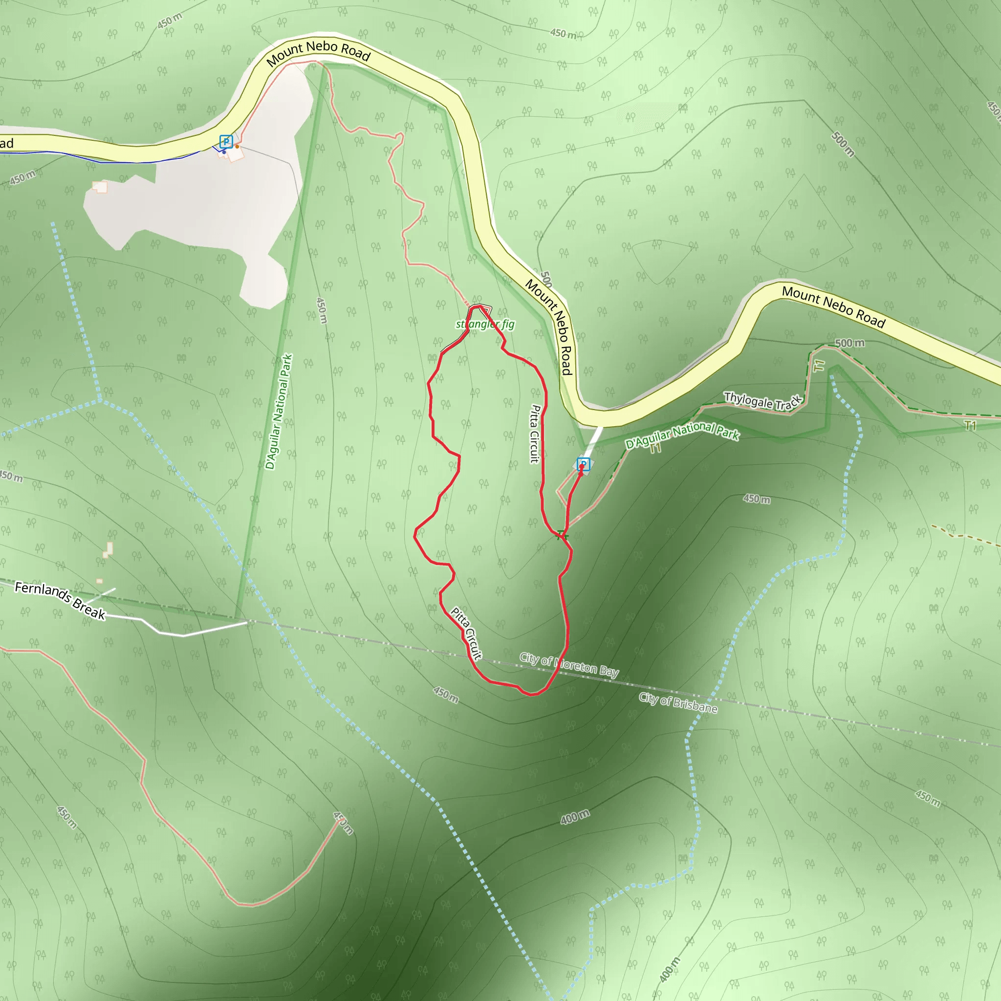 Pitta Circuit Track mobile static map