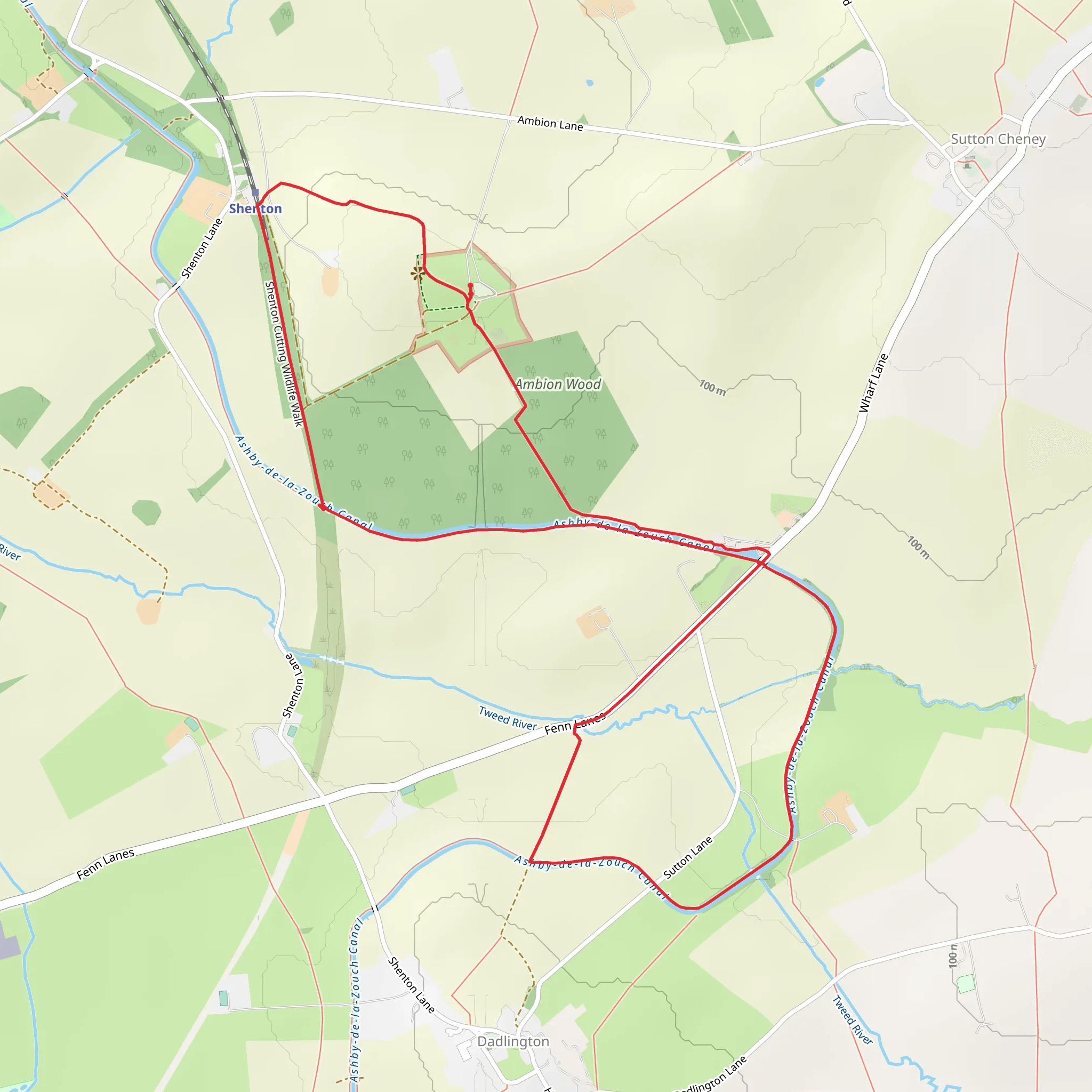 Bosworth Battlefield Country Park mobile static map