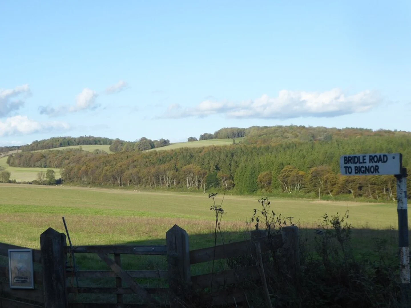 An image depicting the trail Slindon Estate Walk and its surrounding area.
