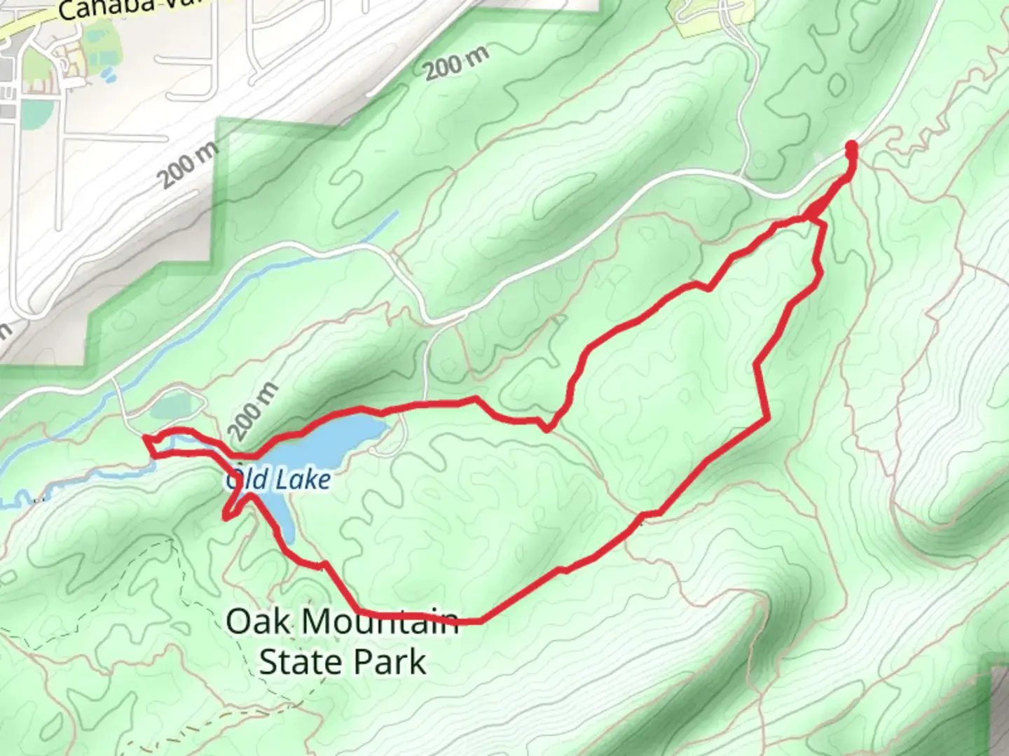 An image depicting the trail Tranquility Lake via Foothills Trail - Yellow Loop and its surrounding area.
