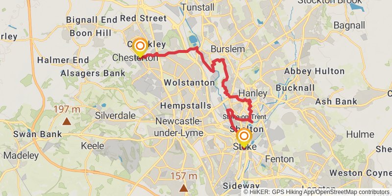 Two Saints Way stage 4 Map
