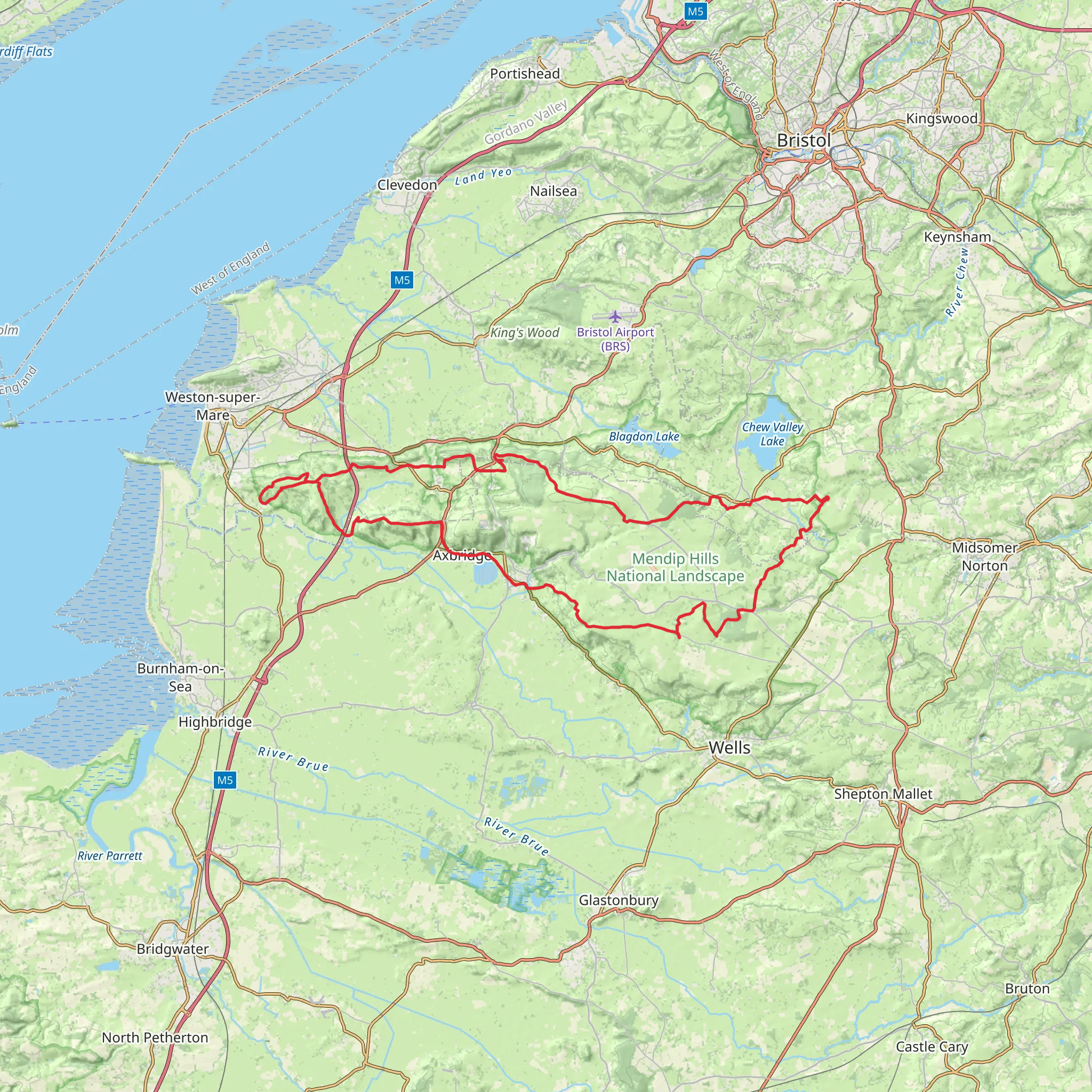 Butcombe Trail mobile static map