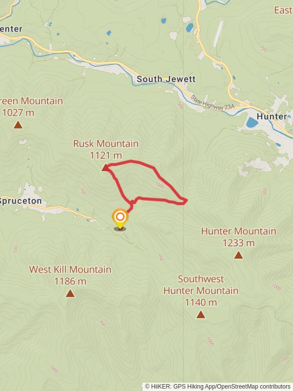 Rusk Herd Path Loop Trail mobile static map