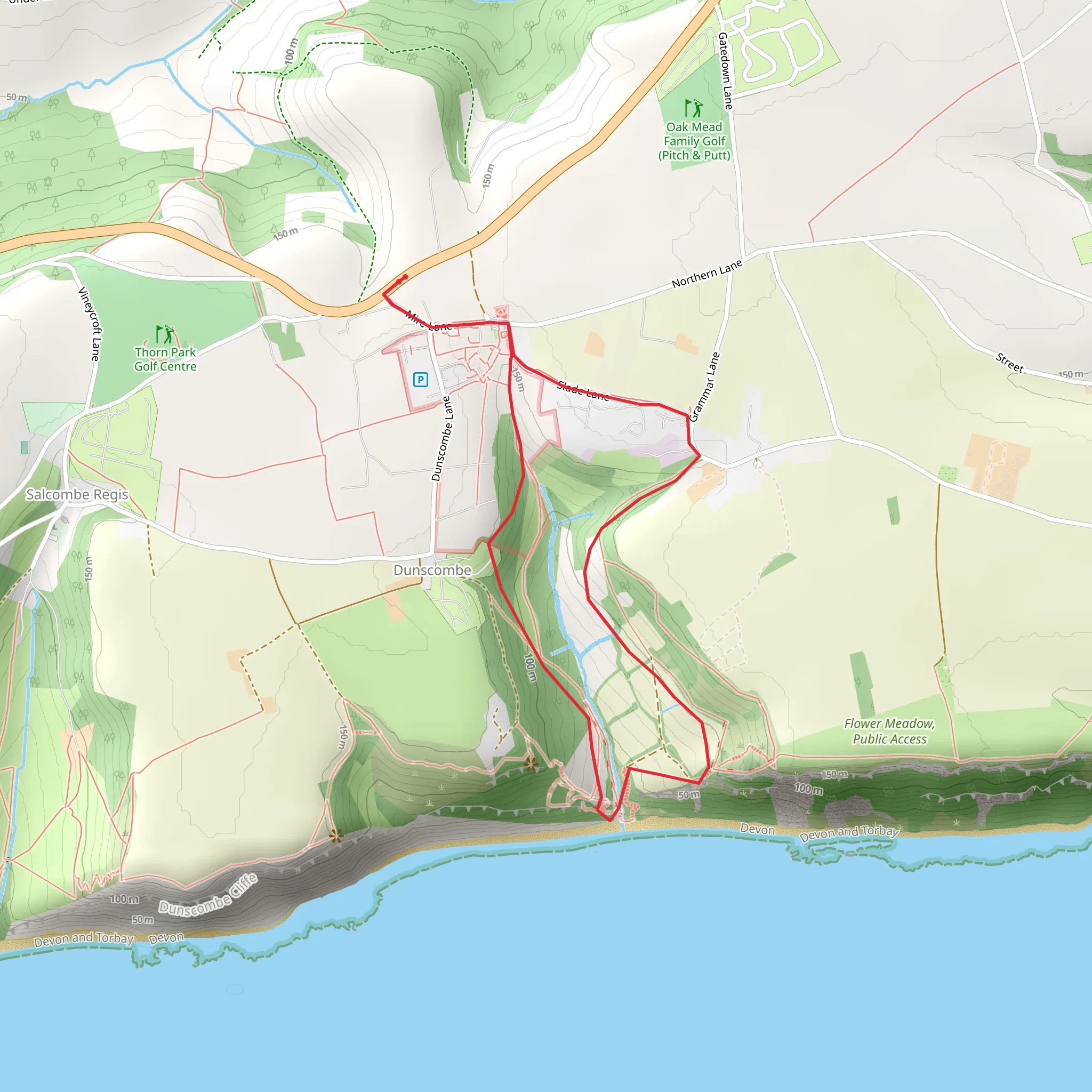 Beer YH - Weston Plats Walk mobile static map