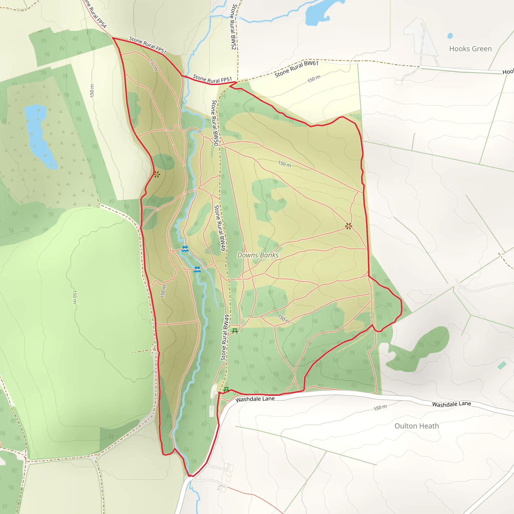 Downs Bank Loop mobile static map