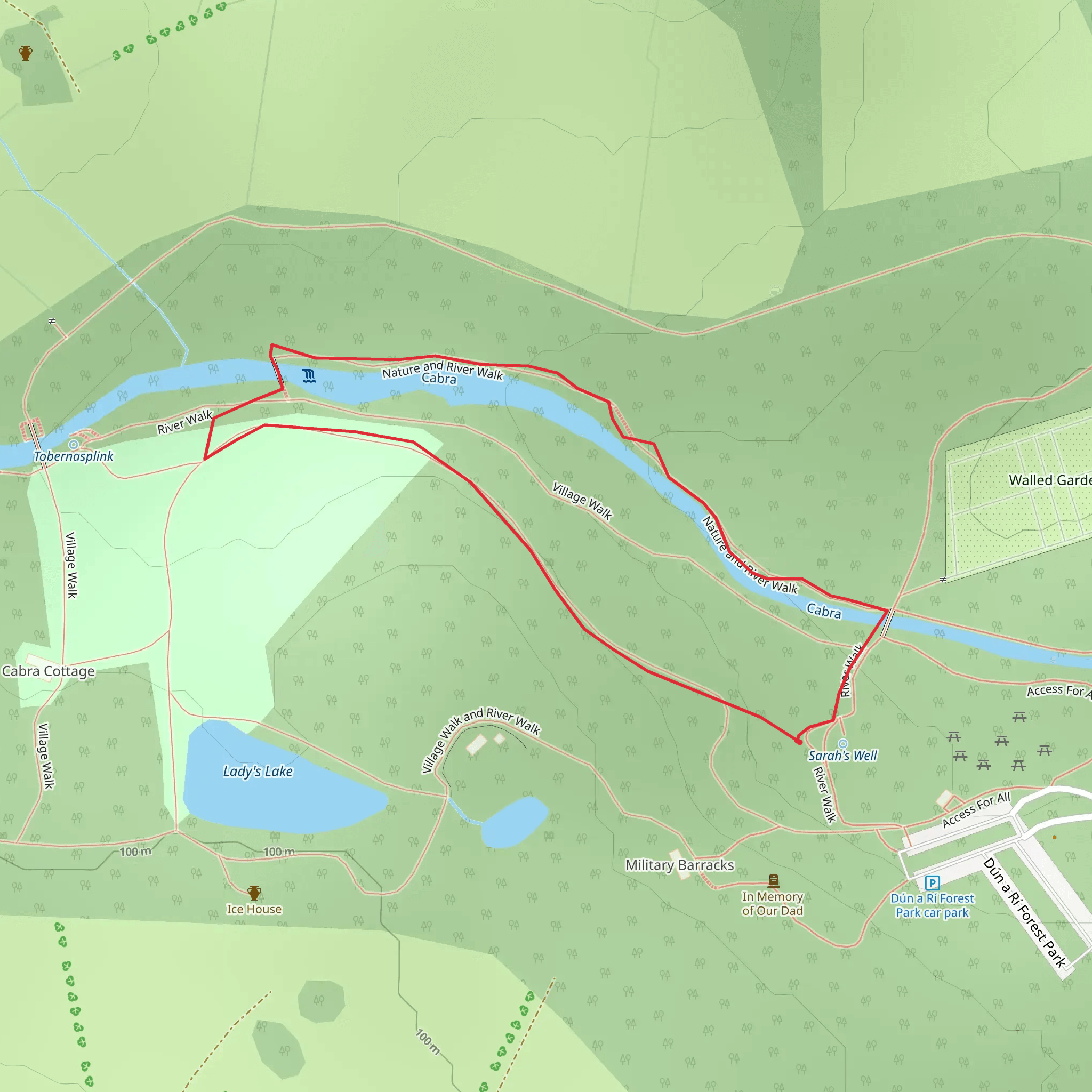 Dun a Ri - Nature Trail mobile static map