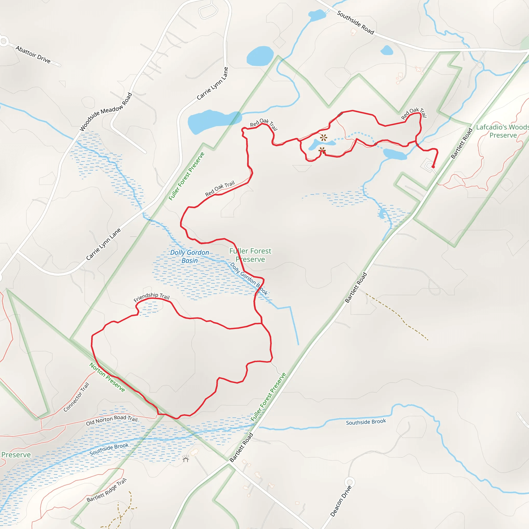Red Oak Trail Loop mobile static map
