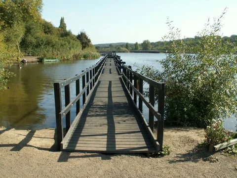 An image depicting the trail Worsbrough Reservoir Loop and its surrounding area.