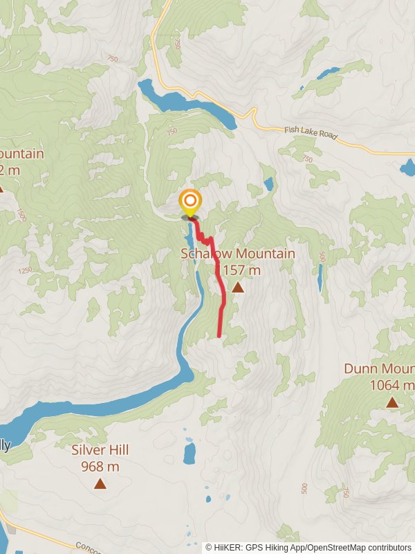 Schalow Mountain Trail mobile static map