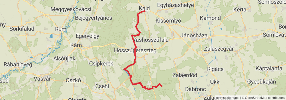 National Blue Trail - OKT stage 6 Map