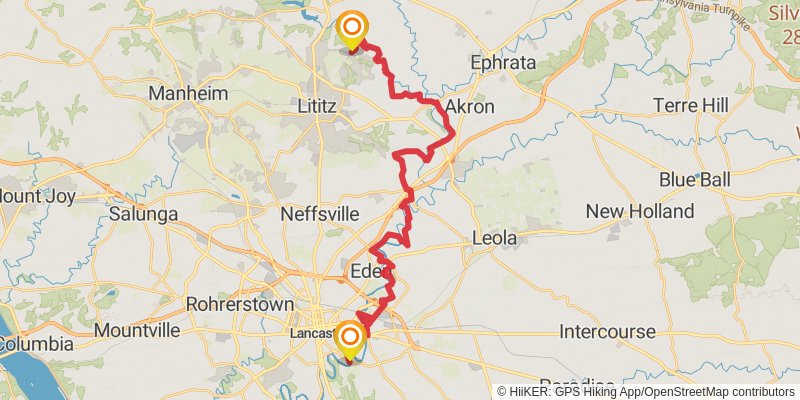Conestoga Trail stage 4 Map