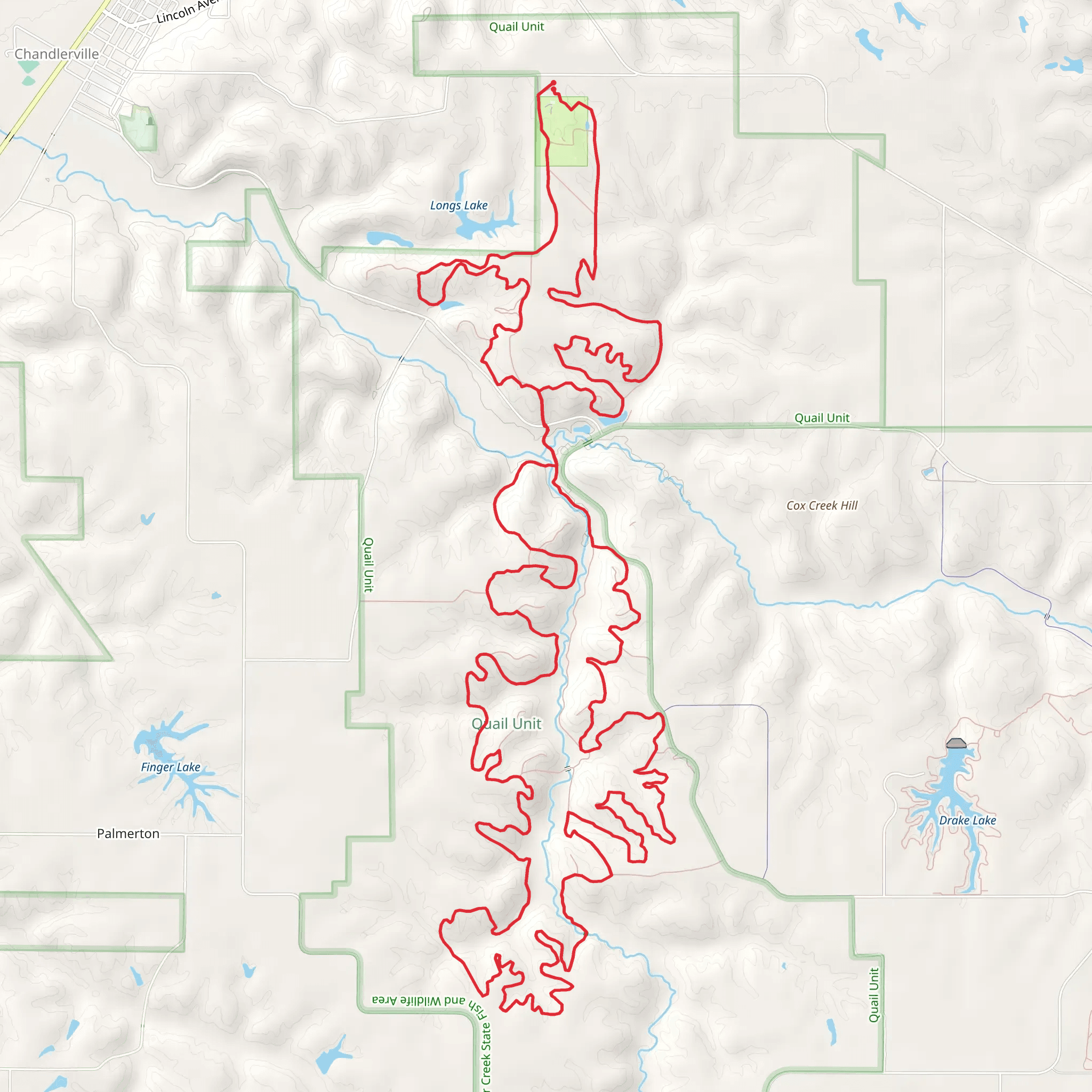 Governor's Trail, Yellow and Orange Loop Trail mobile static map