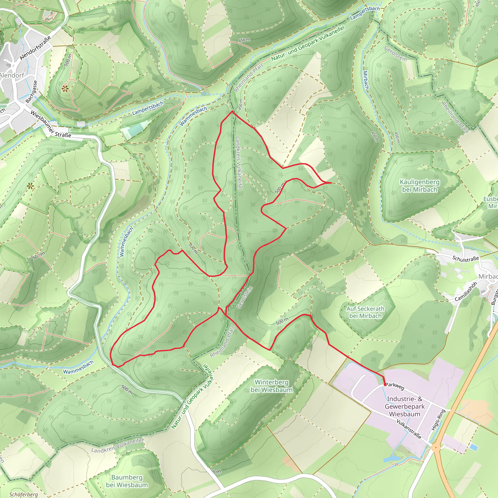NSG Wacholder Loop mobile static map