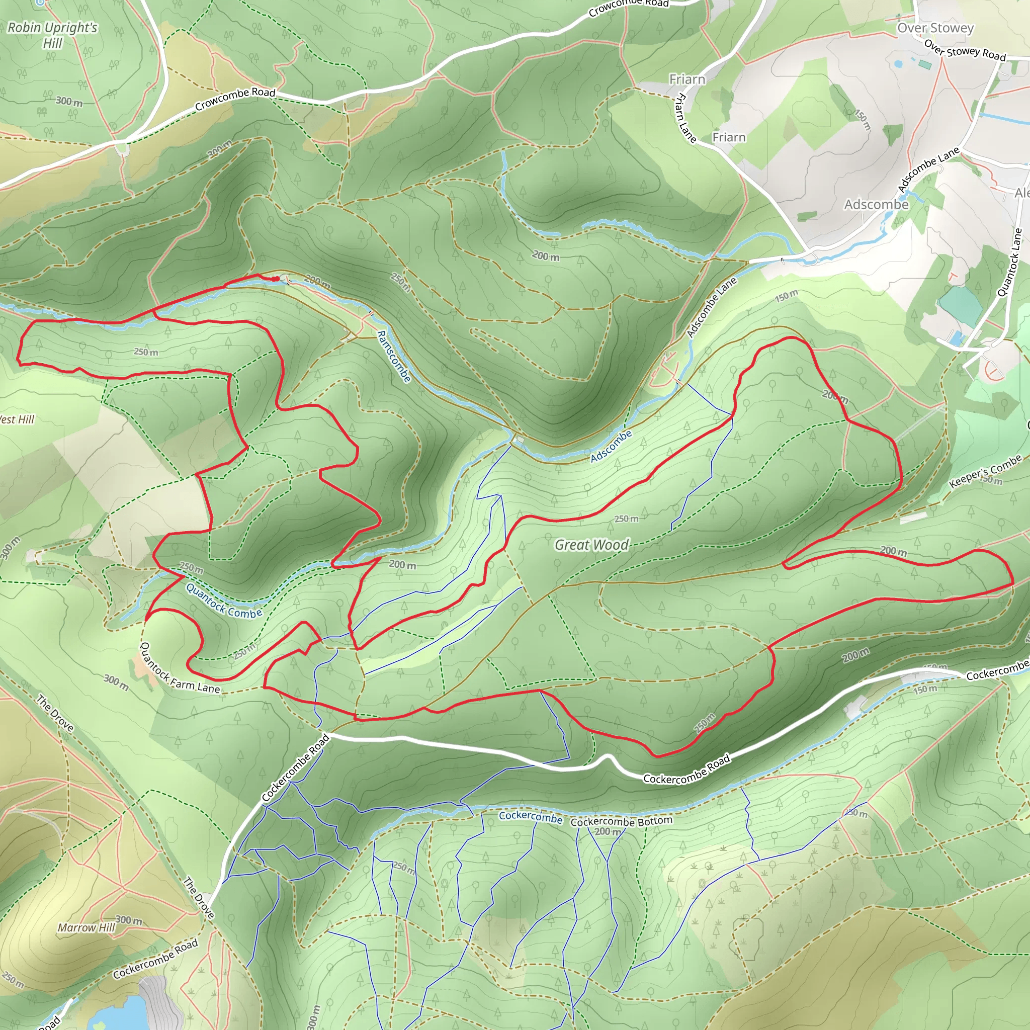 Hart Hill and Great Wood Loop mobile static map