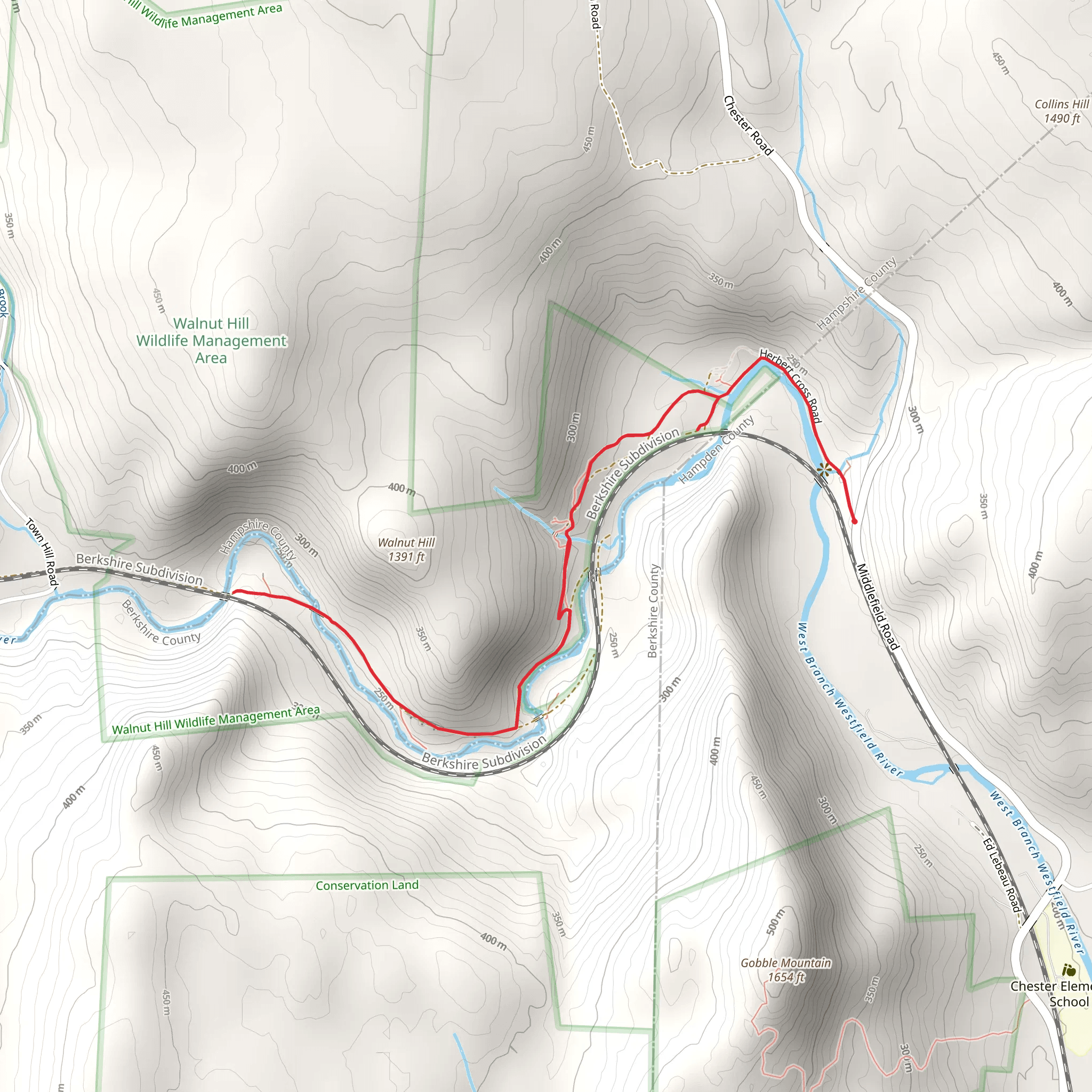 Keystone Arches Bridge Trail mobile static map