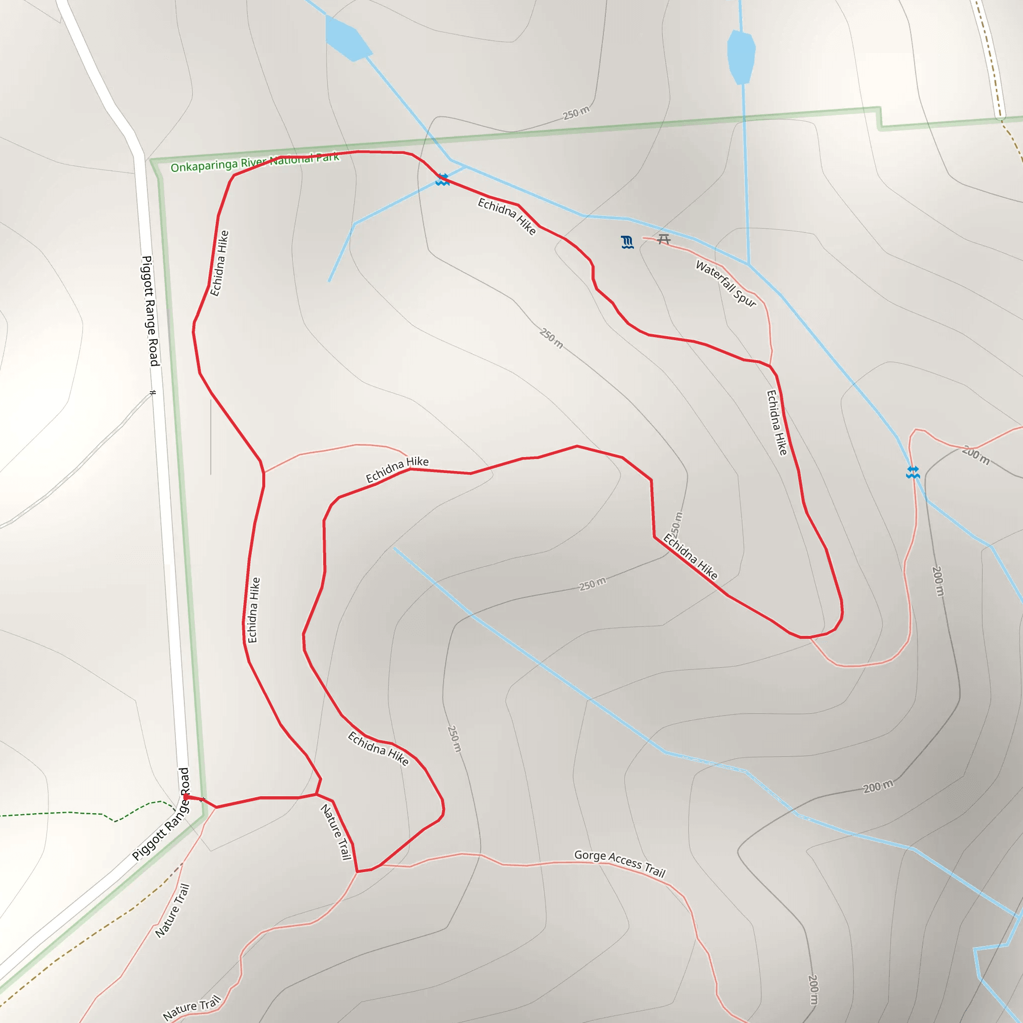 Echidna Track mobile static map