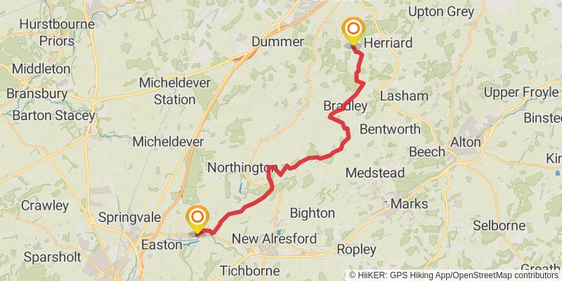 Three Castles Path stage 4 Map