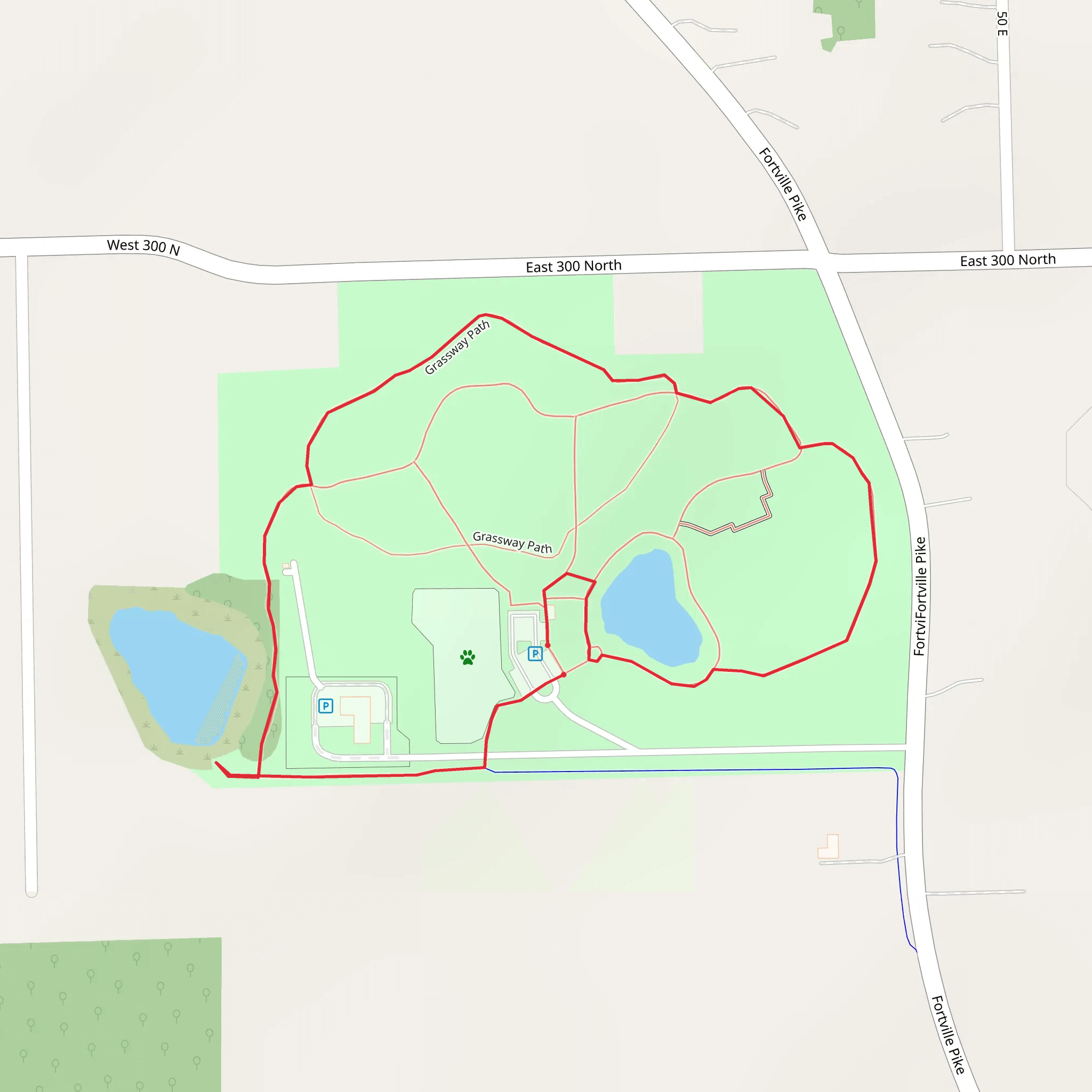 Grassway Path Loop mobile static map