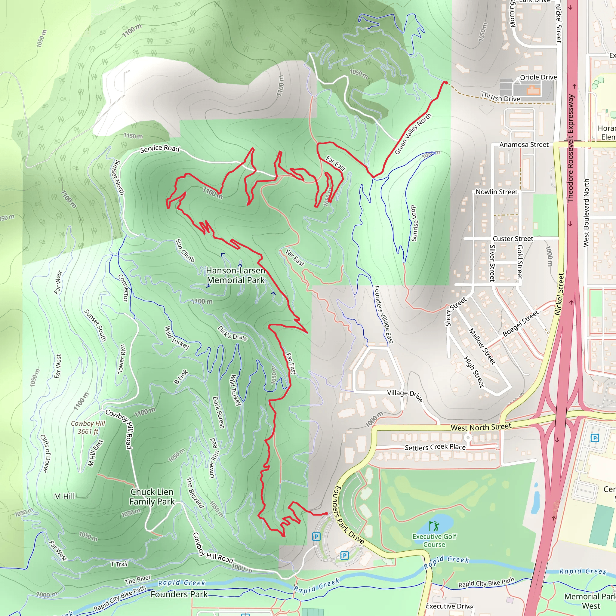 Green Valley North and Far East mobile static map
