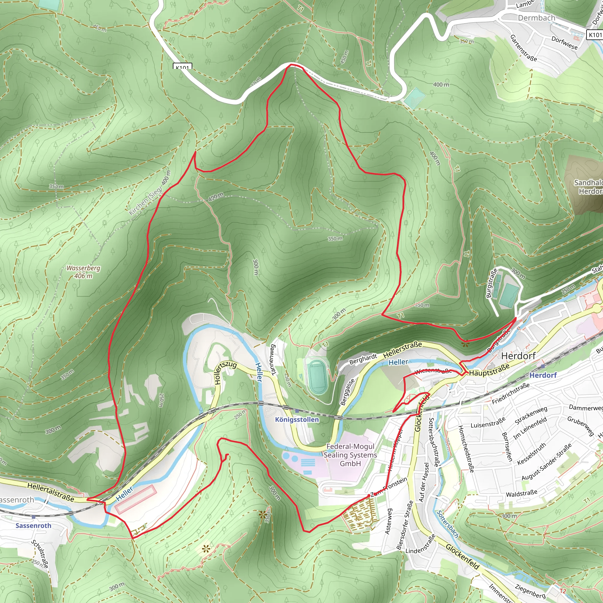 Druidensteig Loop mobile static map