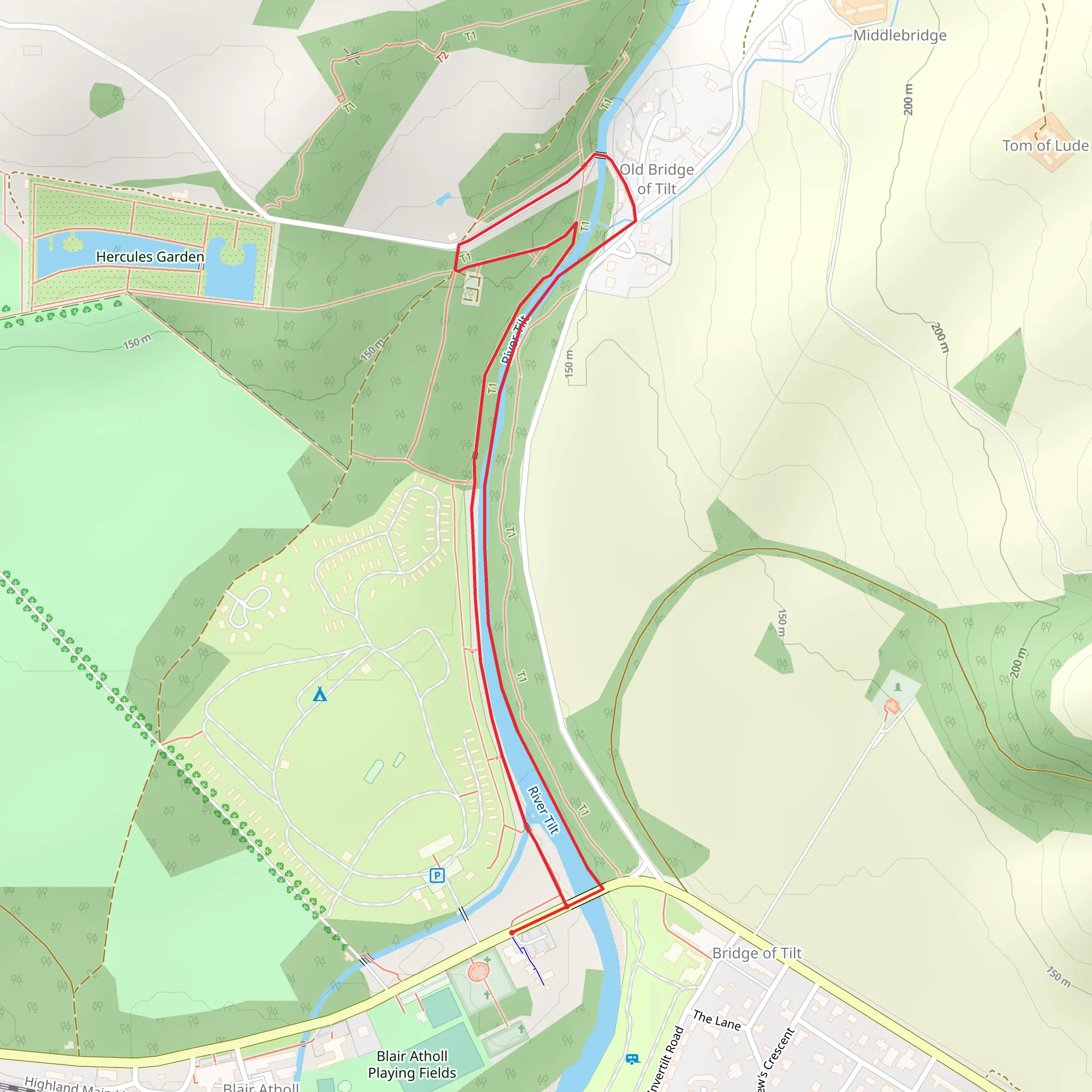 River Tilt Walk mobile static map