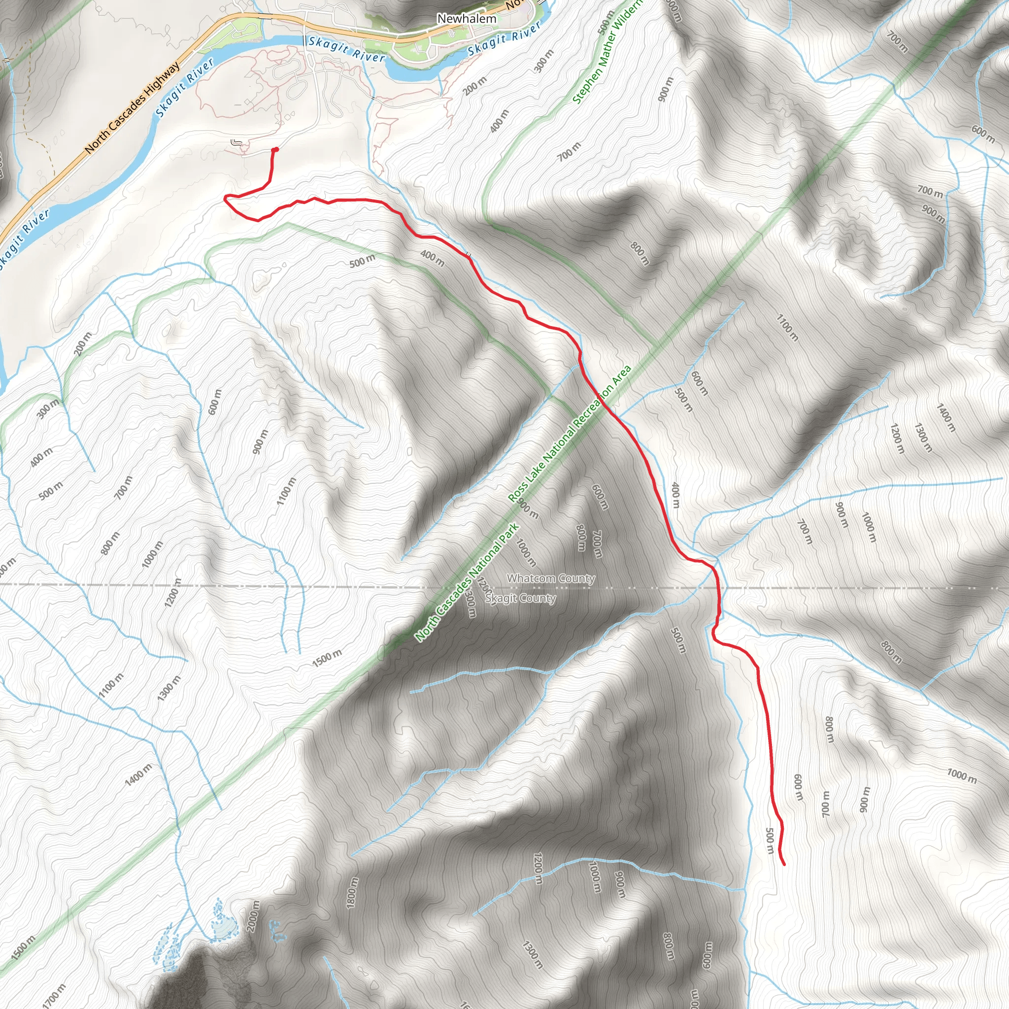 Newhalem Creek Trail mobile static map