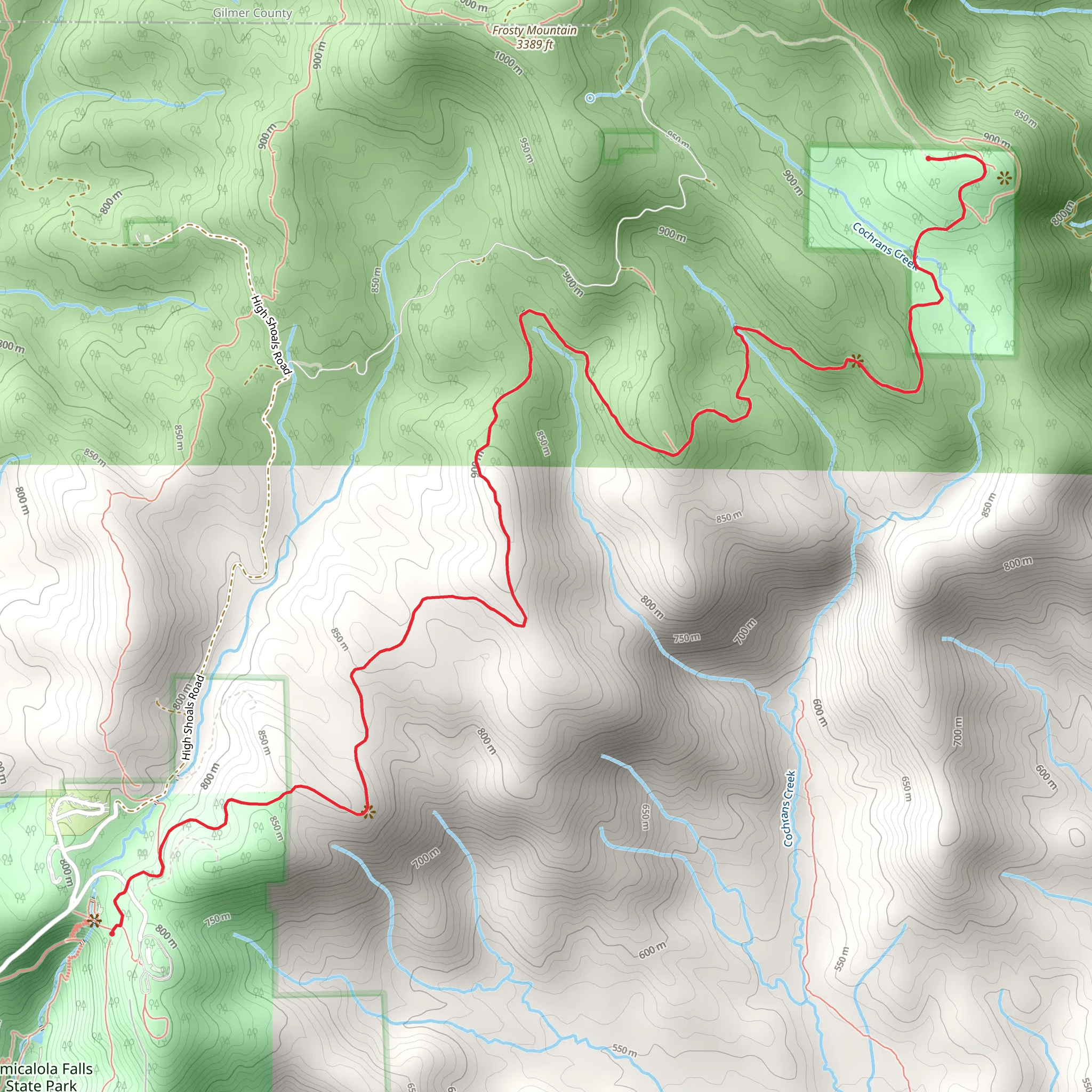 Len Foote Trail mobile static map