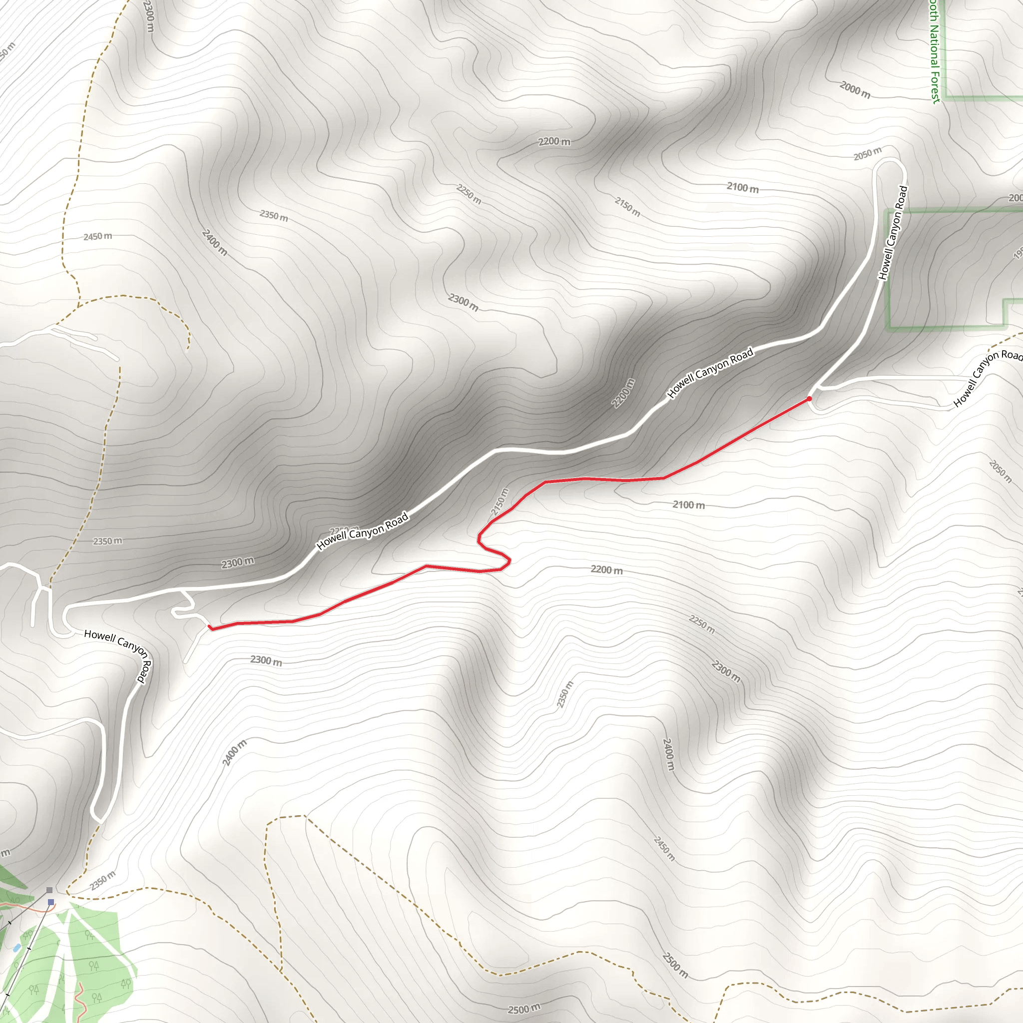 Howell Creek mobile static map