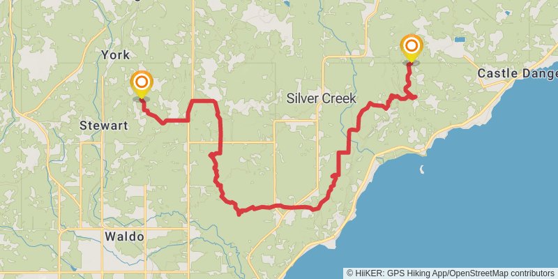 Superior Hiking Trail stage 7 Map