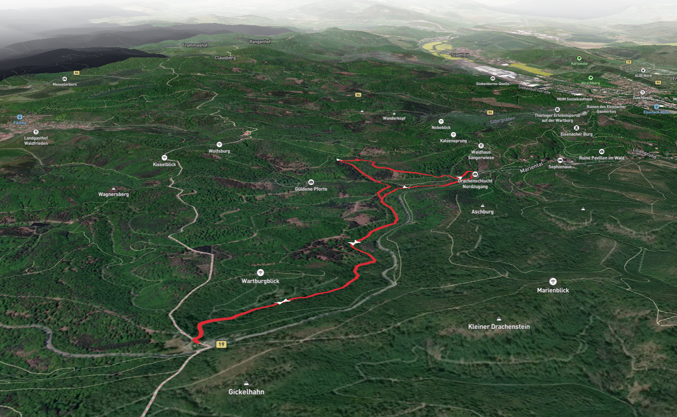 Knöpfelsteiche Loop via Drachenschlucht